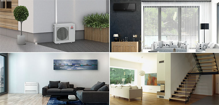 Multi Room Heat Pump Systems Mitsubishi Electric