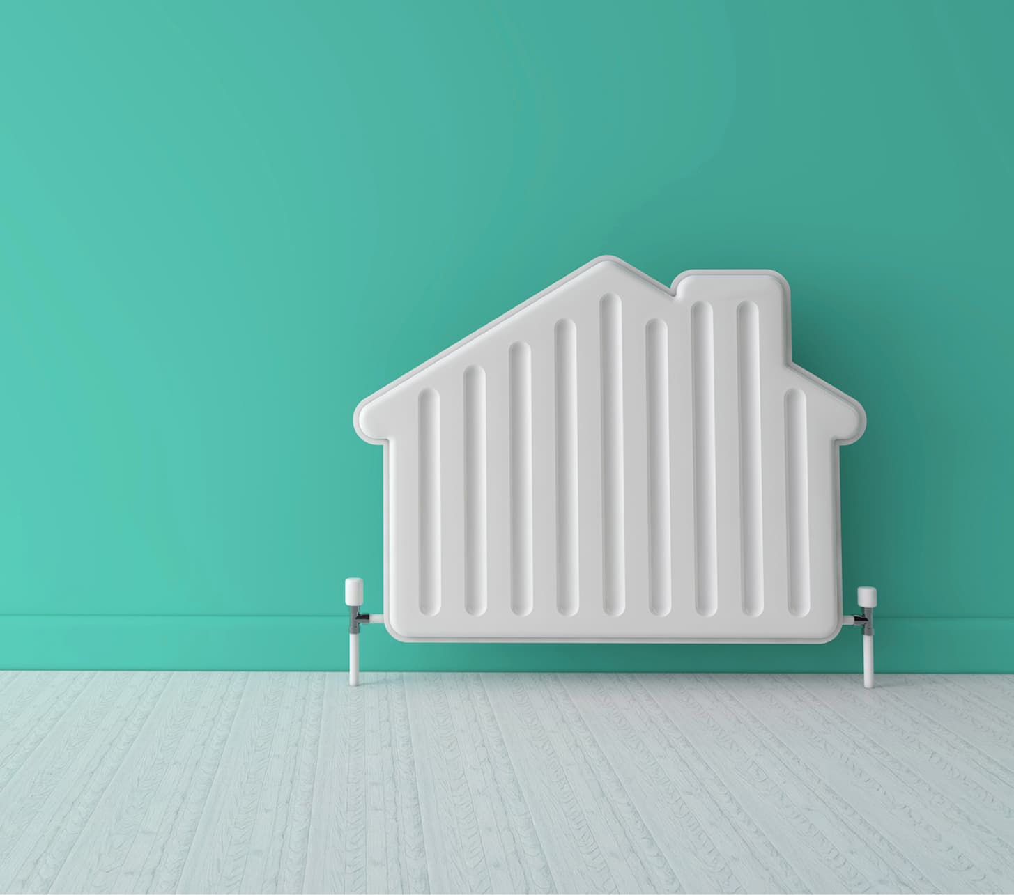 House shaped radiator icon