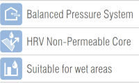 Balanced Pressure System, HRV Non Permable Core